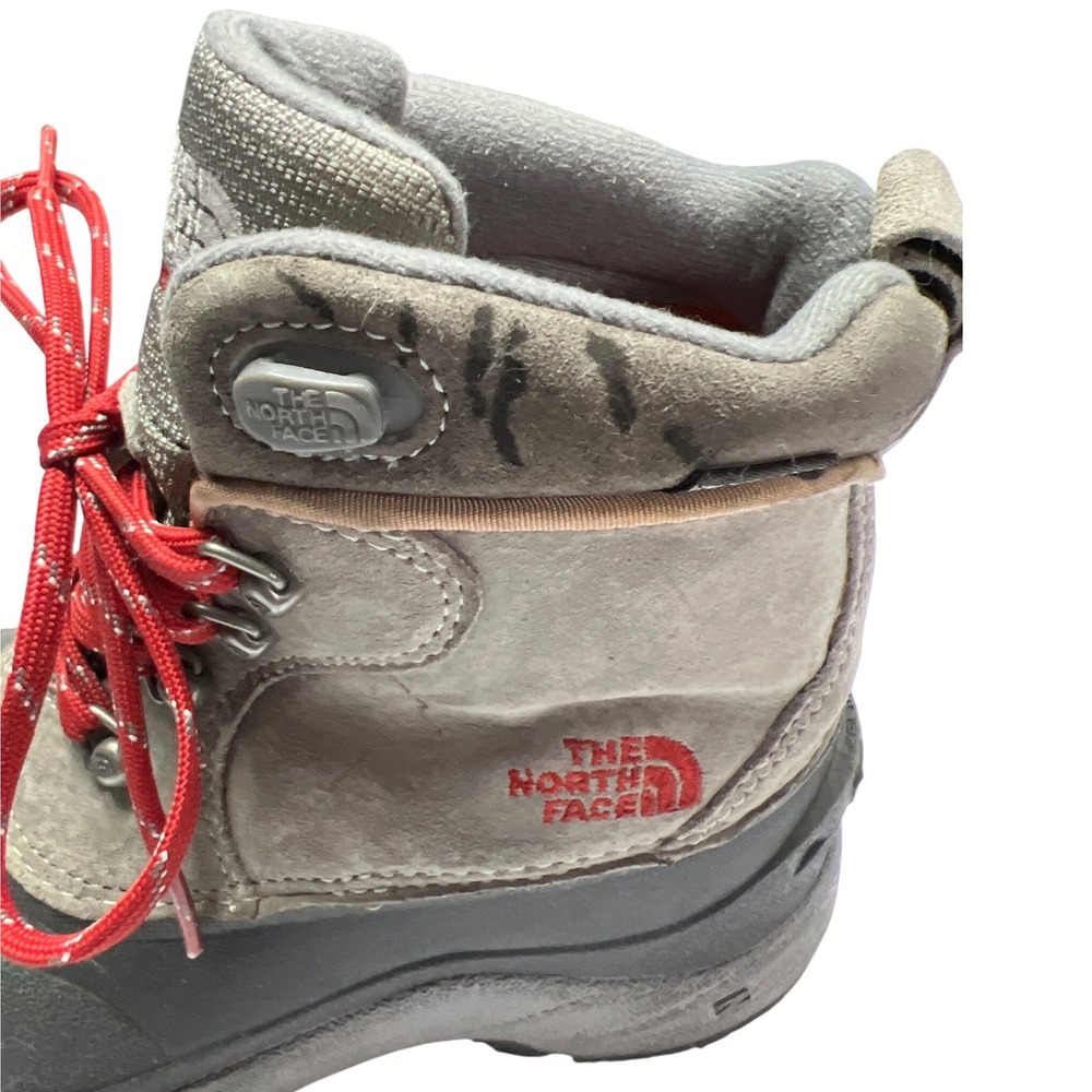 The North Face Chilkat Lace II Boots Boys Size 4 Gray‎ Brown Winter - Picture 4 of 11